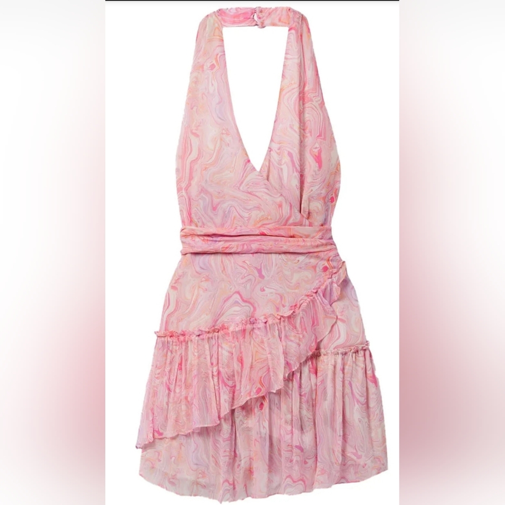 NWT LOVESHACKFANCY Aleena Halter Dress- Small